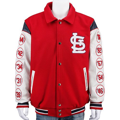 St. Louis Cardinals Wool/Leather Commemorative Varsity Jacket