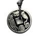 Chinese Ancient Coin Reproduction Pewter Pendant on Adjustable Cord Necklace, Style #9