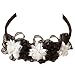 51pgoX5COdL. SL75  Toddler Little Girls Christmas BLACK Floral HAIR BAND Flower Girl LITO Tiara