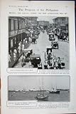 1907 MANILA PHILIPPINES ESCOLTA BUSINESS STREET SHIPS