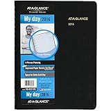AT-A-GLANCE Daily Appointment Book / Planner 2016, Four Person, Group Planner, 8 x 10-7/8 Inches, Black (70-822-05)