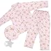 Pink Teddy Bear Flannel Pajamas for Women