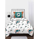 Miami Dolphins NFL Twin Sheet Set