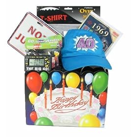 40th Birthday Gift Basket for Men for 1969