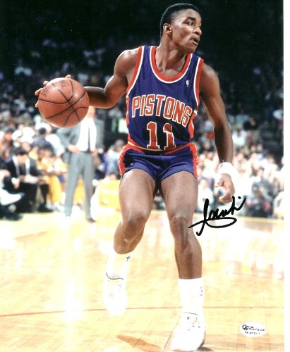 Isiah Thomas Autographed Detroit Pistons 8x10 Photo