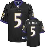 Reebok Baltimore Ravens Joe Flacco Premier Alternate Jersey Large