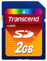 Transcend 2 GB SD Flash Memory Card (TS2GSDC)