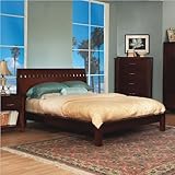 Modus Furniture Nevis Full Size Veneto Platform Bed, Spice