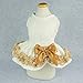 Fitwarm Elegant Lace Pet Clothes for Dog Dress Wedding Apparel Shirts, White, XXS