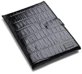 Cole Haan Hand-Stained Patent Leather Croco Print Sleeve (Fits 2nd Generation Kindle), Black