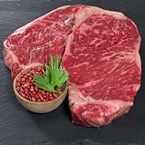 Wagyu Beef New York Strip Steaks - Marble Grade 5/6 - 4 (10 oz) NY Strips