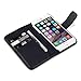 iPhone 6S Case, Terrapin [GENUINE LEATHER] iPhone 6S Case Executive [Black] Premium Wallet Case with Card Slots & Bill Compartment Case for iPhone 6 / 6S - Black