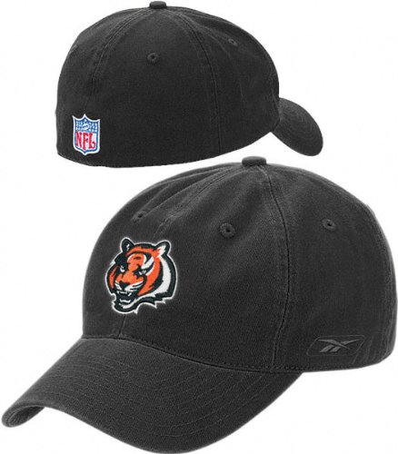 Cincinnati Bengals -Black- Tiger Logo Fitted Sideline Slouch Hat