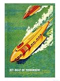 Jet-Boat of Tomorrow Premium Poster Print by James B. Settles, 12x16
