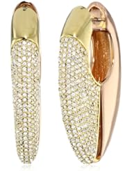 Rebecca Minkoff Pave Faux Gauge Earrings