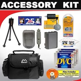 Deluxe Accessory Kit For The Panasonic PV-GS320 , GS180 , GS300 , GS400 , GS500 MiniDV... by Deluxe