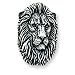 Sterling Silver Antiqued Lion Head Pendant with 20 inch Sterling Silver Chain