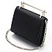 DANTTAN Women Crossbody Wallet Trifold Soft Calfskin Genuine Leather Handbag Black