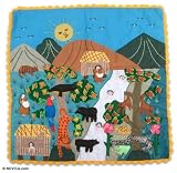Review Novica  / Applique wall hanging, 'Puerto Palmeras'