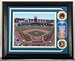 Kauffman Stadium Authenticated Infield Dirt Photomint with Gold Coin - Plaque - Kansas City Royals