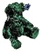 Applause Plush Bear By Russ Berrie Emerald Green Floral # 49537