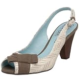 Pink Studio Women's Jasleen Slingback Peep Toe Pump