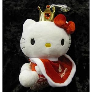 RED Hello Kitty Princess 8 Inch Plush Doll