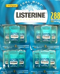 Cool Mint Listerine Pocketpacks 288 Breath Strps
