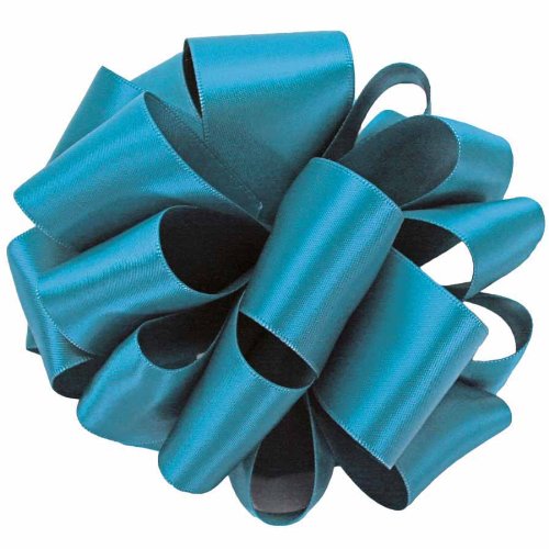 Offray Double Face Satin Ribbon, 5/8-Inch by 50-Yard, Deep Teal