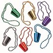 SHOTGLASS BEADS MARDI GRAS 33 INCH