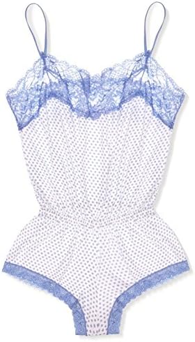 cheekfrills Women's Spotted Teddy, Blue, M