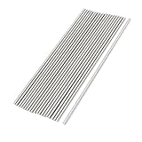 uxcell 超硬バー　高速鋼素材　ラウンド　3mmx150mm 　シルバートーン　鉄　銅　アルミニウムの彫刻