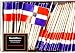 One Box Dominican Republic Toothpick Flags, 100 Small Mini Dominica Republic Flag Toothpicks Cupcake or Cocktail Picks