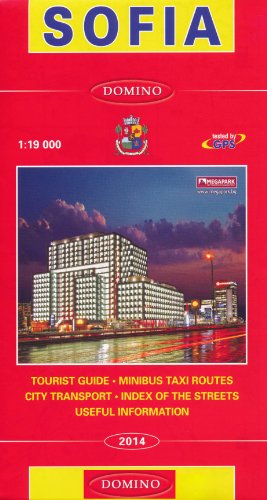 sofia bulgaria 119000 street map by domino in english