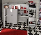 Hochbett inkl. Kleiderschrank + Schreibtisch Space