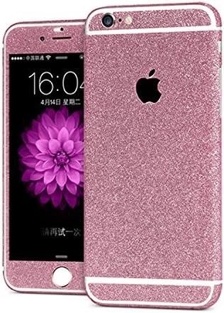 Fochutech Beauty Crystal Glitter Bling Full Body Decals Anti Scraf Waterproof Sticker Protect Case Skin for Apple Iphone 6Plus 6S Plus 5.5 Inch (Rose)