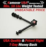 Heavy Duty PRO LED Video Light 11 Inch FMA-1 Magic Arm, with Variable Friction Adjustable Arm and Hot-Shoe Mount by Kamerar