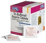 First Aid Only Tri-buffered Tablets, 50 2-packs, 100-Count Boxes (Pack of 4)