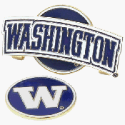 Washington Huskies Hat Clip Golf Ball Marker