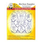 Aunt Marthas iron on transfers envelope for embroidery fabric painting quilting wearable art needlepoint & other crafts dog days cowboy 3981