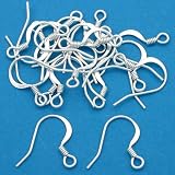 20 Silver Plated Earring Hook Wires Findings Jewelry Deals