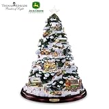 Thomas Kinkade Tabletop Christmas Tree: John Deere Winter Wonderland by The Bradford Exchange