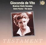 BRAHMS. Violin Sonatas. de Vito/Fischer