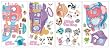 Littlest Pet Shop Peel & Stick Wall Appliques Set