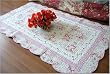 Shabby Chic PinkRose Emborided/Quilted Floor runner/Rug