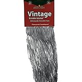 Brite Star "Vintage Krinkle" Christmas Tinsel Icicles, Silver Mylar