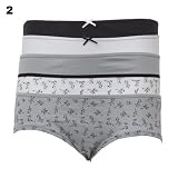 Womens/Ladies Underwear Mini Shorts (Pack of 5) (UK 16/18) (Design 2)