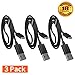 Micro USB Cable, COCOCAT [3-Pack]Premium Micro USB Charging Cable High Speed USB 2.0 A Male to Micro B Sync and Charging Cable