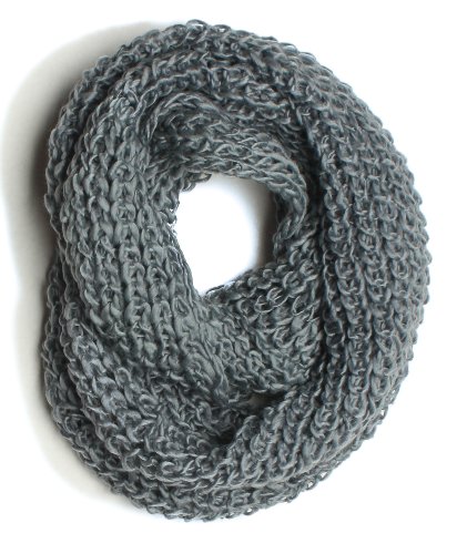 ForeverScarf Thick Knitted Solid Infinity Loop Scarf