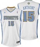 Carmelo Anthony Jersey: adidas 2010 White Replica #15 Denver Nuggets Jersey - Large